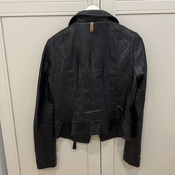 Maclage black leather jacket - size XS - Picture 2 of 3